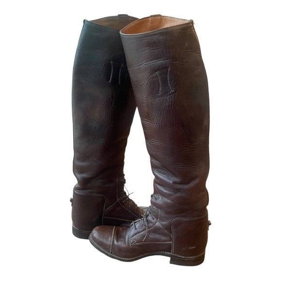 Vintage Biltrite Horse Show Field Boots Leather Size 40 US 9.5 - Picture 3 of 13